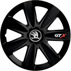 KRYTY KOLIES PRE ŠKODA 16" GTX black 4ks